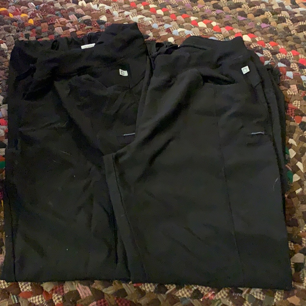 Two pairs black Cherokee Infinity scrub pants